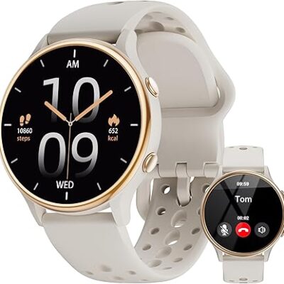 Smart Watches for Women, Fitness Tracker with Heart Rate & SpO2 Monitor, IP67 Waterproof Activity Tracker for Men & Women, Smart Watch for Android Phones and iPhone Compatible (Gray)