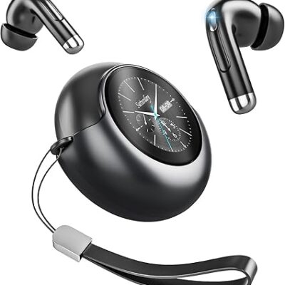 Wireless Earbuds Bluetooth Headphones, Bluetooth 5.4 Stereo Sound with LED Display