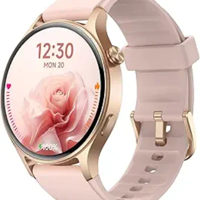 Fitpolo Smart Watch for Women,1.3″ AMOLED Touchscreen Fitness Tracker, Make/Answer Calls, Heart Rate SpO2 Monitor, IP68 Waterproof, Sleep & Activity Tracking Smartwatch for Android Phones iPhone